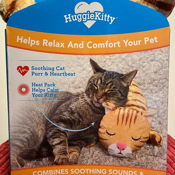 HuggieKitty Soothing Purring Cat Stuffie - Picture 4 of 5